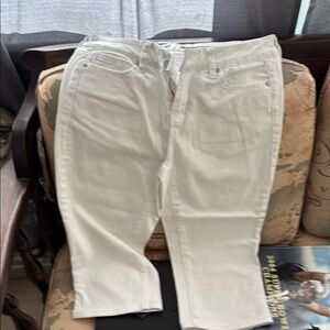 DKNYC White Cropped Pants